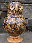 Click to enlarge image of reporoduction Thomas Toft ceramic owl