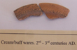Click to enlarge image of fragments of Cream Buff Ware
