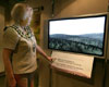 Click to enlarge image of the Lady mayoress viewing the  film sequence of the Prehistoric hilltop