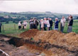 Click to enlarge image of first trench in field