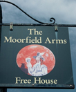 Click to enlarge image of Charles First on Inn sign of Moorlfield Arms